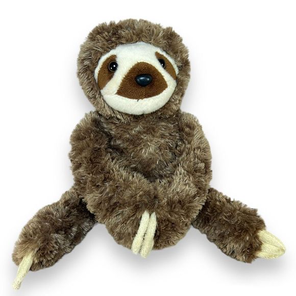 Aurora 14" Sloth Plush - Destination Nation - Super Soft Cute Hands Attach Brown - Picture 1 of 15